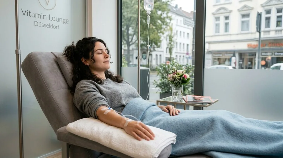 Ärztin mit Klemmbrett Notizen Beratung Düsseldorf