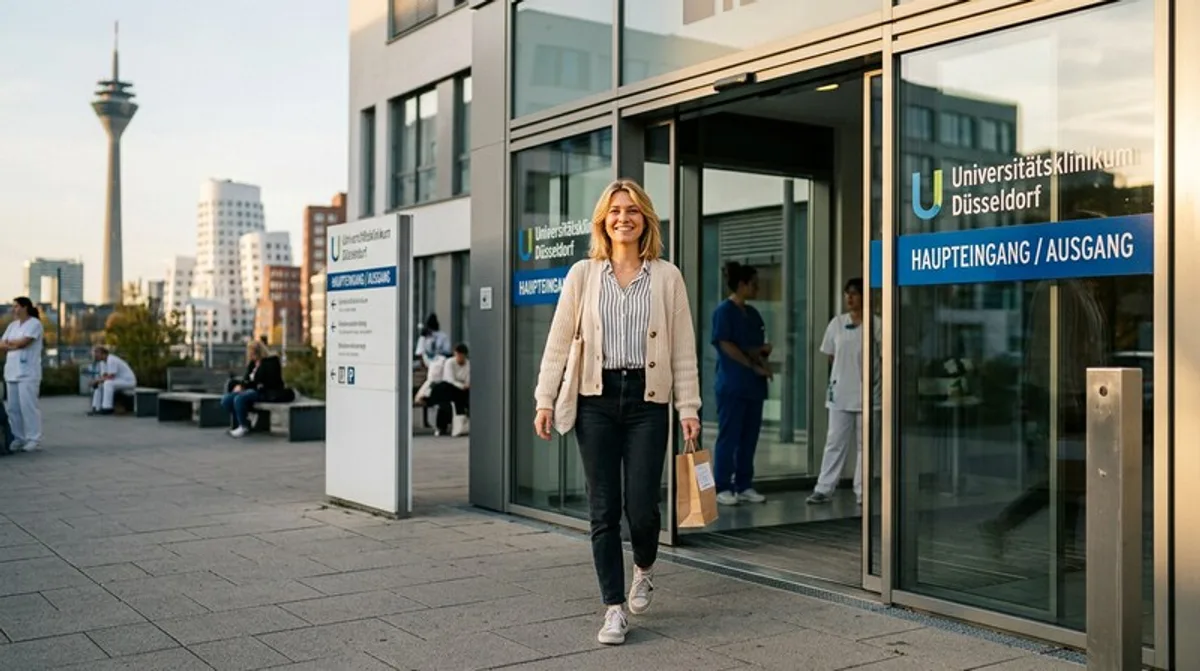 Arzt-Patient Händedruck nach Beratung Düsseldorf