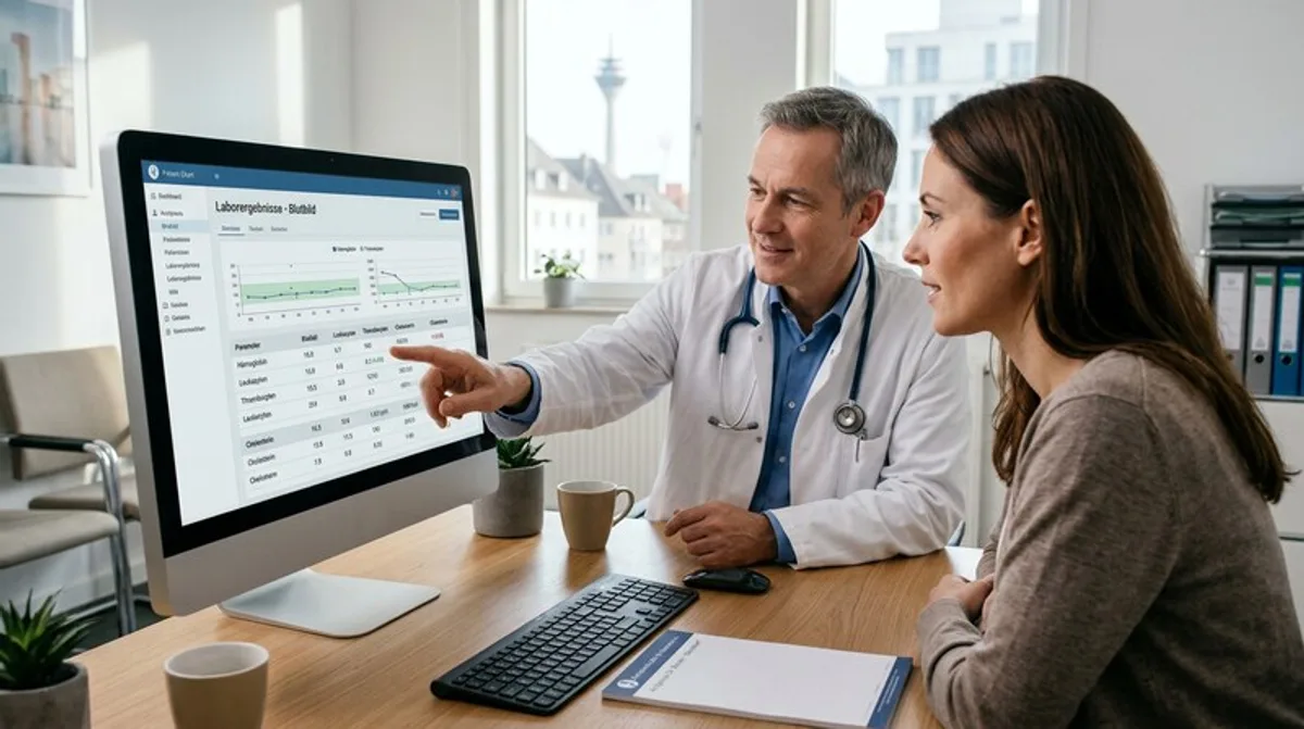 Frau lächelt energievoll nach Vitaminbehandlung