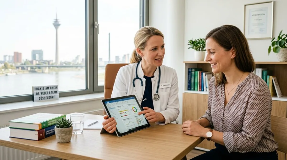 Zufriedener Mann nach IV-Infusion Düsseldorf