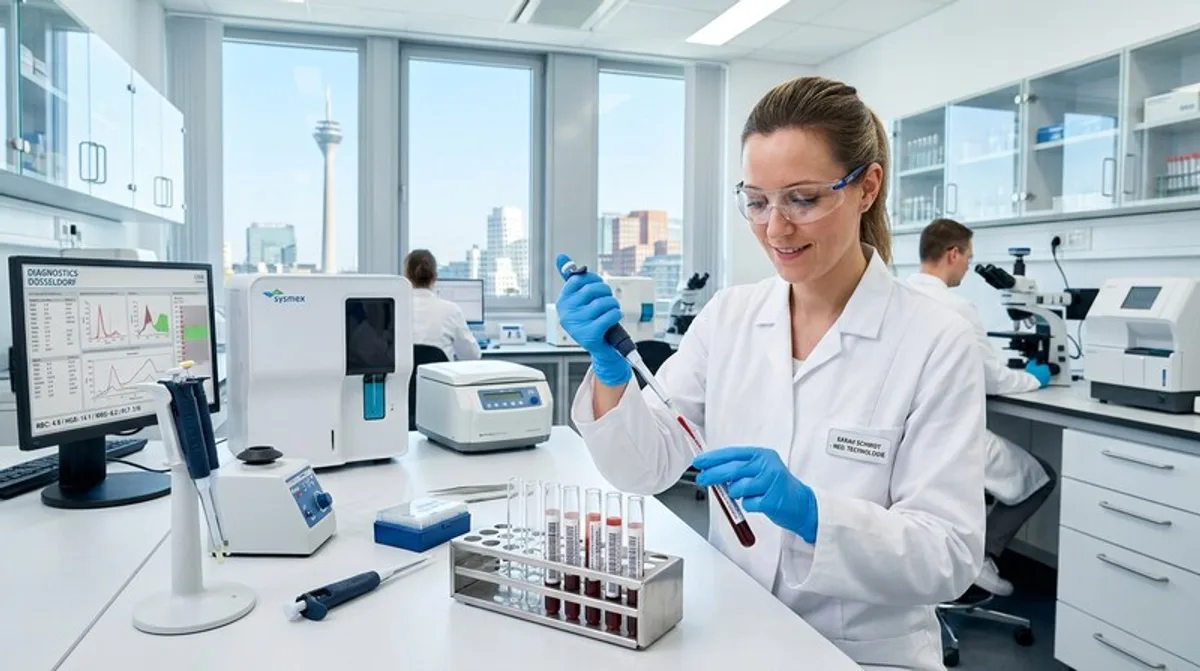 Modernes Labor Equipment Analyse Düsseldorf