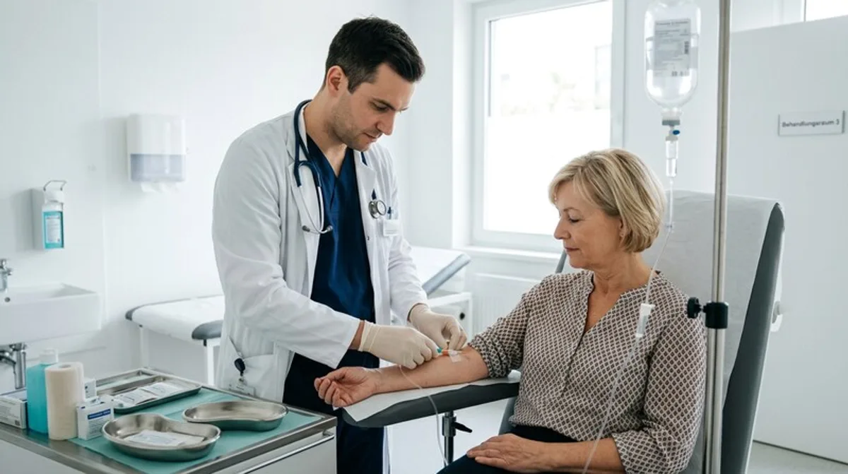 Labortechniker analysiert Probe modern Düsseldorf