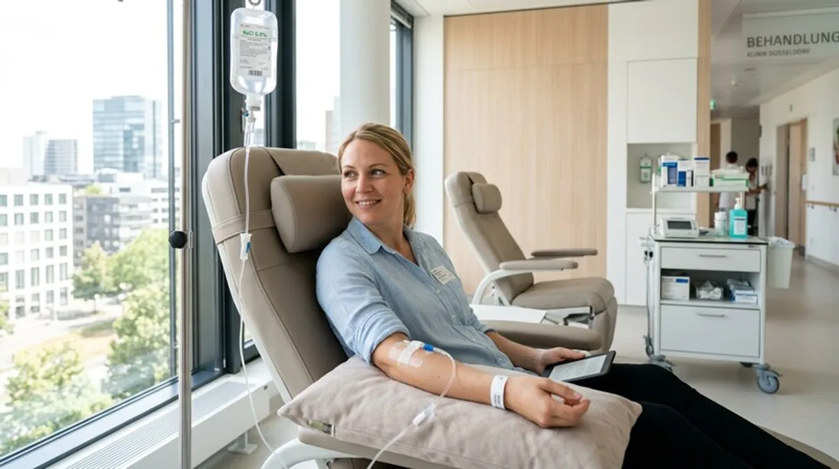Patientin IV Drip moderne Behandlung